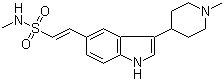(E)-N-Methyl-2-[3-(1-methyl-4-piperidinyl)-1H-indol-5-yl]ethenesulfonamide molecular structure (CAS 121679-24-1)