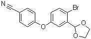 4-[4-溴-3-(1,3-二氧杂环戊烷-2-基)苯氧基]苯甲腈分子结构 (CAS 1217366-74-9)