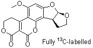 Aflatoxin G2-<sup>13</sup>C<sub>17</sub> molecular structure (CAS 1217462-49-1)