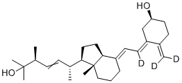 25-Hydroxy vitamin D2 (6,19,19-d3) molecular structure (CAS 1217467-39-4)