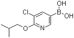 结构式 CAS# 1217500-89-4, B-[5-氯-6-(2-甲基丙氧基)-3-吡啶基]硼酸