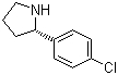 (S)-2-(4-Chlorophenyl)pyrrolidine molecular structure (CAS 1217651-75-6)