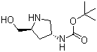 rel-N-[(3R,5S)-5-(Hydroxymethyl)-3-pyrrolidinyl]carbamic acid tert-butyl ester molecular structure (CAS 1217975-63-7)