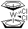 双(环戊二烯)二氯化钨分子结构 (CAS 12184-26-8)