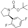 tert-Butyl (R)-2-(2,5-difluorophenyl)pyrrolidine-1-carboxylate molecular structure (CAS 1218935-58-0)