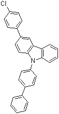 结构式 CAS# 1219821-48-3, 9-[1,1'-联苯]-4-基-3-(4-氯苯基)-9H-咔唑