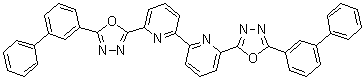 6,6'-Bis(5-[1,1'-biphenyl]-3-yl-1,3,4-oxadiazol-2-yl)-2,2'-bipyridine molecular structure (CAS 1219827-28-7)