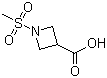 1-(Methylsulfonyl)-3-azetidinecarboxylic acid molecular structure (CAS 1219828-27-9)