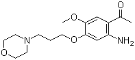structure of CAS# 1219937-97-9, 1-[2-Amino-5-methoxy-4-(3-(morpholin-4-yl)propoxy)phenyl]ethanone