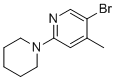 5-Bromo-4-methyl-2-(1-piperidinyl)pyridine molecular structure (CAS 1219960-78-7)