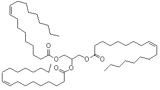 结构式 CAS# 122-32-7, 甘油三油酸酯