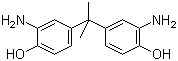 2,2-Bis(3-amino-4-hydroxyphenyl)propane molecular structure (CAS 1220-78-6)