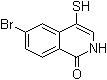 结构式 CAS# 1220230-57-8, 6-溴-4-巯基-1(2H)-异喹啉酮