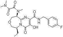 N1-[(6S,10S)-6-Ethyl-2-[[[(4-fluorophenyl)methyl]amino]carbonyl]-6,7,9,10-tetrahydro-3-hydroxy-4-oxo-4H-pyrimido[1,2-d][1,4]oxazepin-10-yl]-N1,N2,N2-trimethylethanediamide molecular structure (CAS 1220510-45-1)