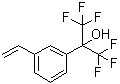 3-Ethenyl-alpha,alpha-bis(trifluoromethyl)benzenemethanol molecular structure (CAS 122056-08-0)