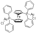 结构式 CAS# 122092-51-7, (1,1'-双(二苯基膦)二茂铁)二氯化二金