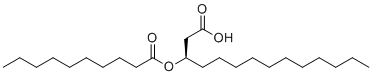 (R)-3-(Decanoyloxy)tetradecanoic acid molecular structure (CAS 122105-45-7)