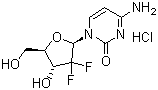 Gemcitabine hydrochloride molecular structure (CAS 122111-03-9)