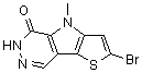 2-Bromo-4,6-dihydro-4-methyl-5H-thieno[2',3':4,5]pyrrolo[2,3-d]pyridazin-5-one molecular structure (CAS 1221186-56-6)