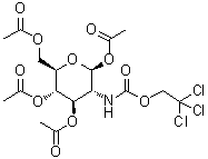 1,3,4,6-Tetra-O-acetyl-2-deoxy-2-(2,2,2-trichloroethoxycarbonylamino)-beta-D-glucopyranoside molecular structure (CAS 122210-05-3)