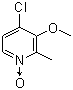 structure of CAS# 122307-41-9, 4-Chloro-3-methoxy-2-methylpyridine N-oxide