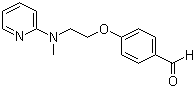 4-[2-(Methyl-2-pyridinylamino)ethoxy]benzaldehyde molecular structure (CAS 122321-03-3)
