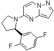 (R)-5-[2-(2,5-Difluorophenyl)pyrrolidin-1-yl]pyrazolo[1,5-a]pyrimidine molecular structure (CAS 1223404-89-4)