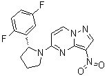 5-[(2R)-2-(2,5-Difluorophenyl)-1-pyrrolidinyl]-3-nitropyrazolo[1,5-a]pyrimidine molecular structure (CAS 1223404-90-7)