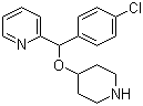 2-[(4-Chlorophenyl)(4-piperidinyloxy)methyl]pyridine molecular structure (CAS 122368-54-1)
