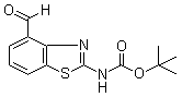 结构式 CAS# 1223748-47-7, 4-甲酰基苯并[d]噻唑-2-基氨基甲酸叔丁酯