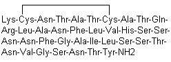 Amlintide molecular structure (CAS 122384-88-7)