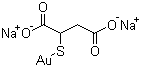 Sodium aurothiomalate molecular structure (CAS 12244-57-4)