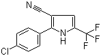 2-(4-Chlorophenyl)-5-(trifluoromethyl)-1H-pyrrole-3-carbonitrile molecular structure (CAS 122454-23-3)