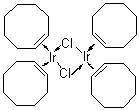 structure of CAS# 12246-51-4, Chlorobis(cyclooctene)iridium dimer