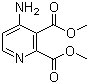 4-氨基-2,3-吡啶二羧酸二甲酯分子结构 (CAS 122475-56-3)