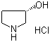 structure of CAS# 122536-94-1, (S)-3-Hydroxypyrrolidine hydrochloride