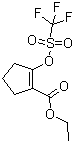 structure of CAS# 122539-74-6, Ethyl 2-(trifluoromethylsulfonyloxy)-1-cyclopentene-1-carboxylate