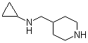 结构式 CAS# 1225472-72-9, N-环丙基-4-哌啶甲胺
