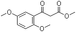 structure of CAS# 1225553-37-6, 2,5-Dimethoxy-beta-oxobenzenepropanoic acid methyl ester