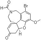 (4aR,8aR)-rel-1-Bromo-4a,5,9,10-tetrahydro-3-methoxy-6-oxo-6H-benzofuro[3a,3,2-ef][2]benzazepine-11(12H)-carboxaldehyde molecular structure (CAS 122584-14-9)