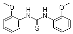 结构式 CAS# 1226-64-8, N,N'-二(2-甲氧基苯基)硫脲