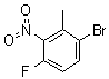 structure of CAS# 1227210-35-6, 1-Bromo-4-fluoro-2-methyl-3-nitrobenzene
