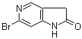 结构式 CAS# 1227267-32-4, 6-溴-1,3-二氢-2H-吡咯并[3,2-c]吡啶-2-酮