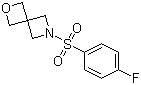 2-((4-Fluorophenyl)sulfonyl)-6-oxa-2-azaspiro[3.3]heptane molecular structure (CAS 1227384-86-2)