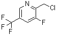 结构式 CAS# 1227507-89-2, 2-(氯甲基)-3-氟-5-(三氟甲基)吡啶