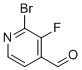 2-Bromo-3-fluoroisonicotinaldehyde molecular structure (CAS 1227572-94-2)