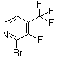 2-Bromo-3-fluoro-4-(trifluoromethyl)pyridine molecular structure (CAS 1227577-05-0)