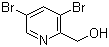 3,5-Dibromo-2-pyridinemethanol molecular structure (CAS 1227601-36-6)