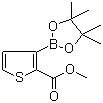 2-Methoxycarbonylthiophene-3-boronic acid pinacol ester molecular structure (CAS 1227664-10-9)