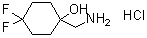 1-Aminomethyl-4,4-difluorocyclohexanol hydrochloride molecular structure (CAS 1227808-08-3)